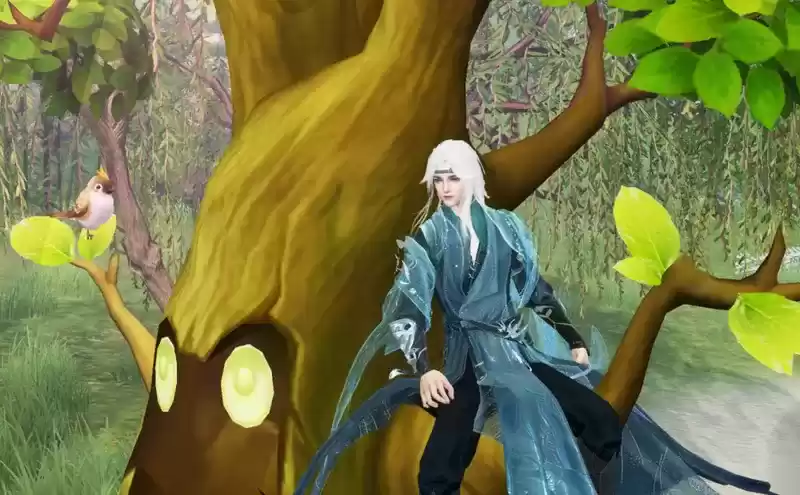 把大荒的湖光山色穿上身是什么体验?《天下》手游新时装邀你共赴初秋之约~