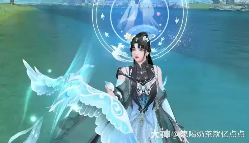 把大荒的湖光山色穿上身是什么体验?《天下》手游新时装邀你共赴初秋之约~