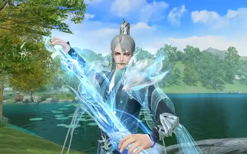 把大荒的湖光山色穿上身是什么体验?《天下》手游新时装邀你共赴初秋之约~