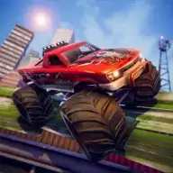 巨型卡车屋顶特技Mega Truck Rooftop Stunt Games