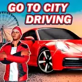 前往城里开车