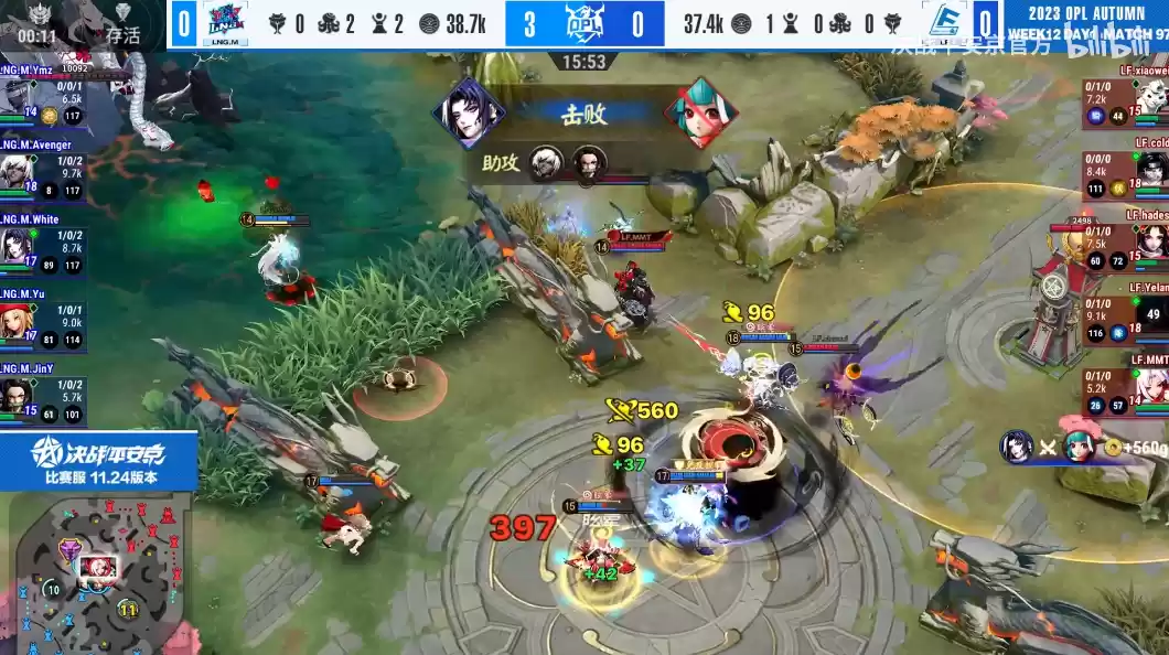 双L大战燃爆全场,LF绝境重生!——OPL秋季赛季后赛第二周战报