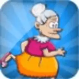 愤怒的老奶奶快跑圣诞