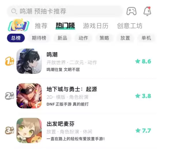 预下载正式开启,《鸣潮》光速登顶全球超100个国家和地区