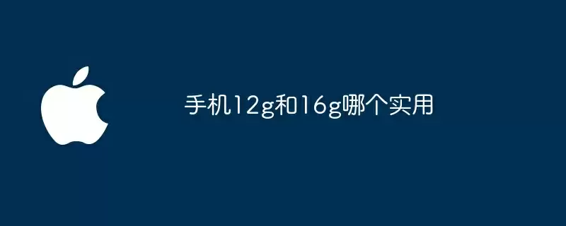 手机12g和16g哪个实用