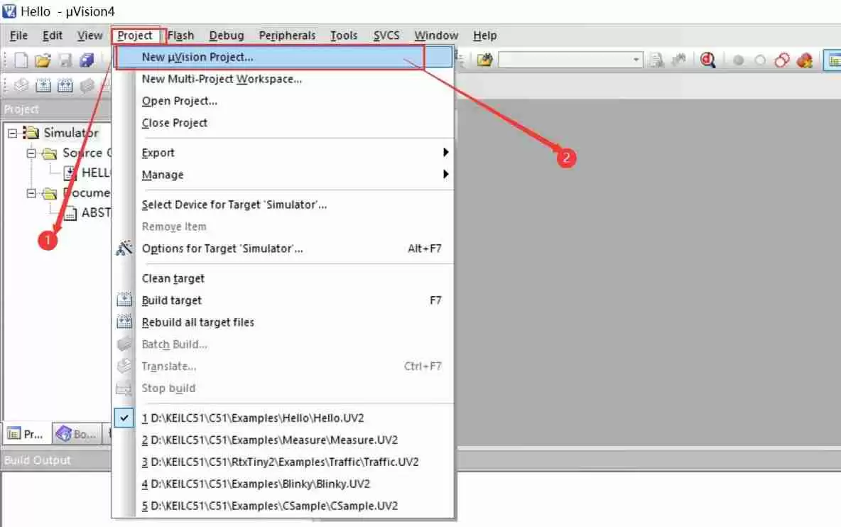 keil c51如何新建工程?keil c51新建工程的方法