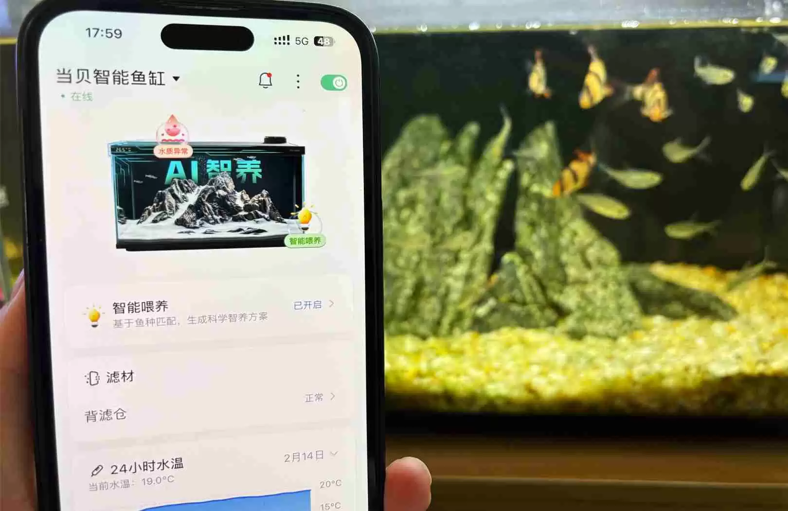 全球首创双AI!DeepSeek通义千问赋能当贝智能鱼缸
