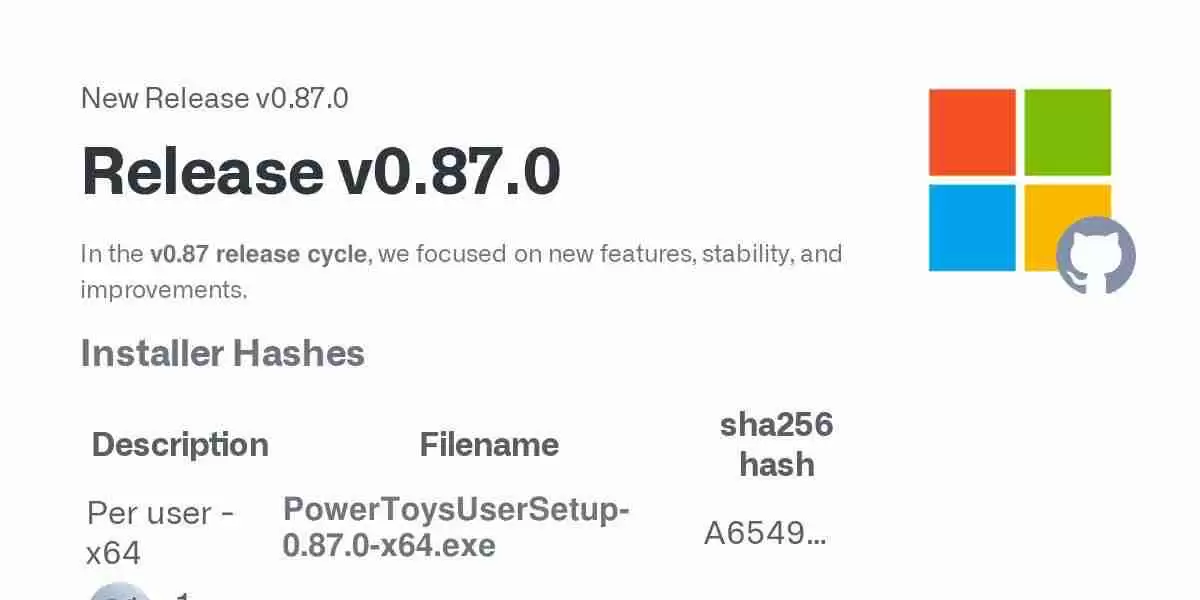 微软PowerToys发布0.87版本更新!附完整更新日志