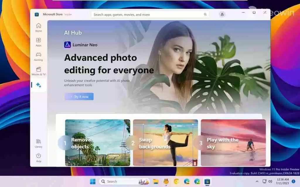 微软 Win11 应用商店 AI Hub 上线，带来更强大的 AI 体验