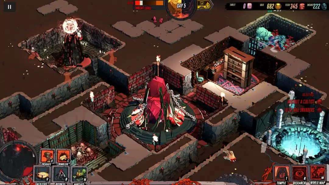 克苏鲁守护者:融合地下城建造与潜行元素的RTS新作