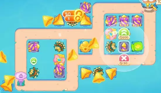 保卫萝卜4海的闺女第102关怎么过 海的闺女第102关无伤金萝卜通关攻略