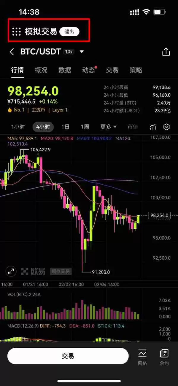 OKX模拟交易是什么?OKX模拟交易新手操作教学
