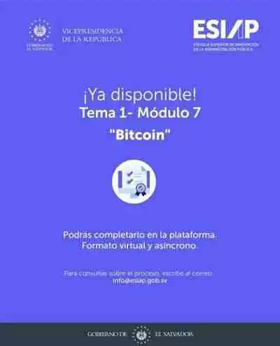 萨尔瓦多比特币办公室推出BTC教育课程！