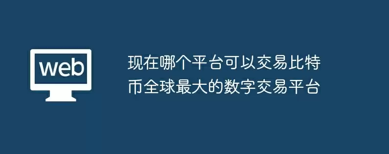 现在哪个平台可以交易比特币全球最大的数字交易平台