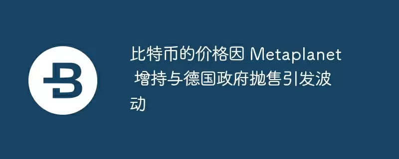 比特币的价格因 metaplanet 增持与德国政府抛售引发波动