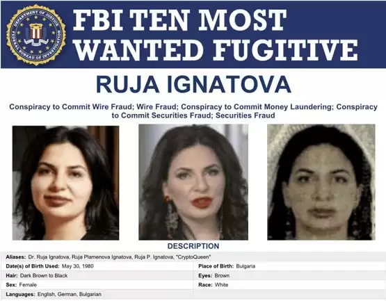 誓要将维卡币(OneCoin)创始人缉拿归案！美国提高悬赏至500万美元