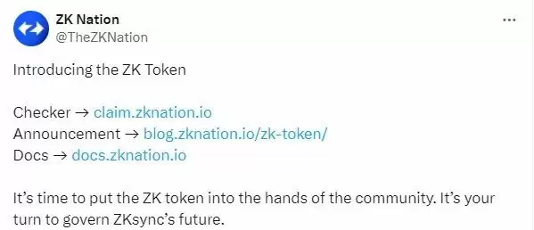 zkSync发币详情:ZK空投规则和代币经济学介绍