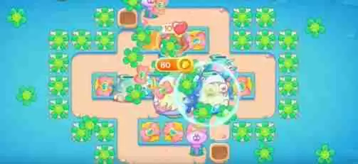 保卫萝卜4海的闺女第64关怎么过 海的闺女第64关无伤金萝卜通关攻略