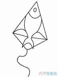 风筝简易画法图片大全