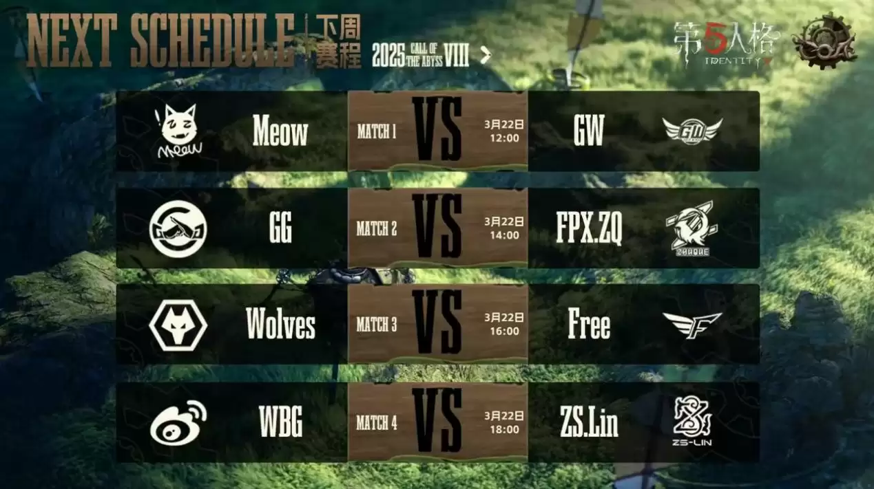 后生可畏,新锐不凡!赛场风云再起《第五人格》第二周赛报发布