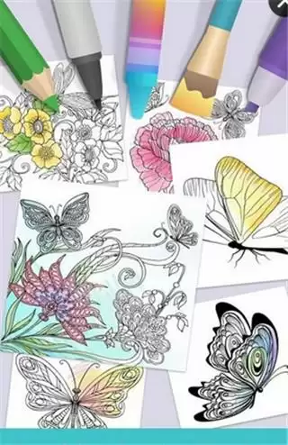 蝴蝶填色 