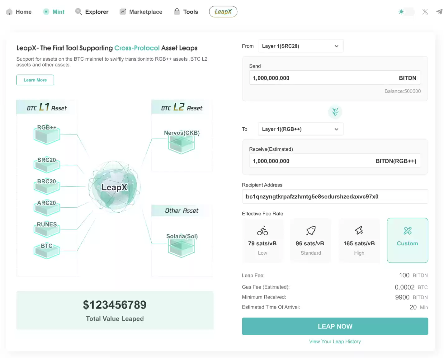 首个比特币全协议资产跃迁工具，LeapX借助RGB++开启去信任化跨链时代