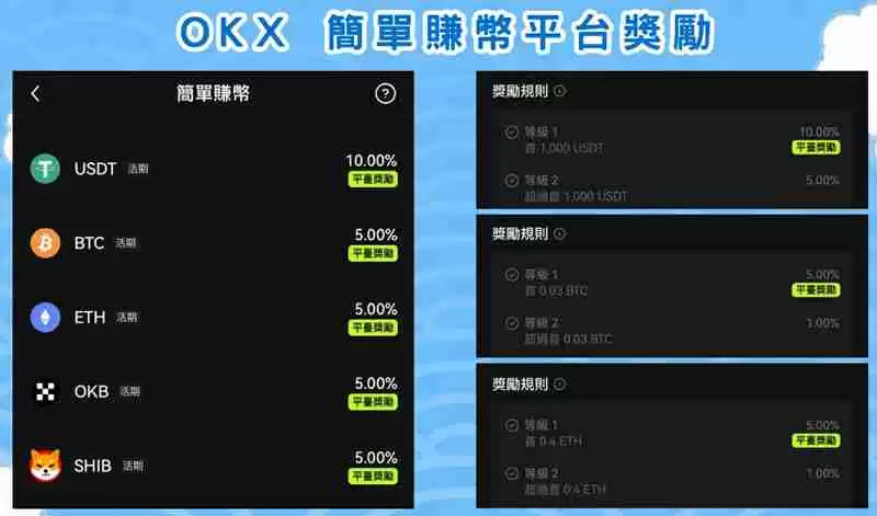OKX简单赚币操作教学:持币生息有什么优缺点与风险?