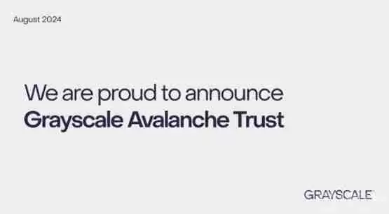 灰度推出Avalanche代币基金！助力代币化进程