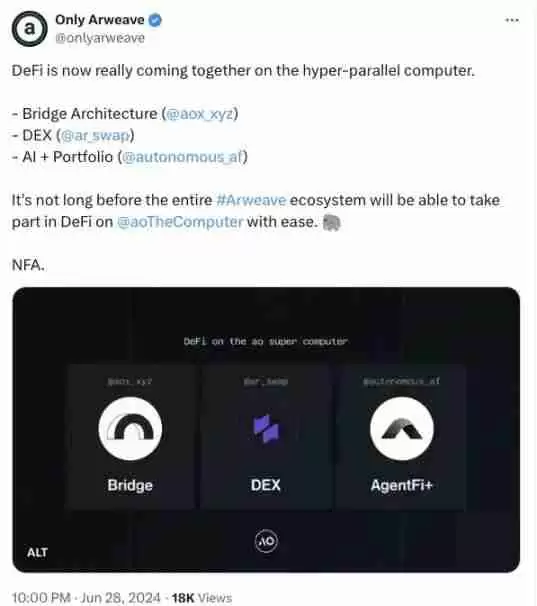 盘点Arweave新链AO上值得关注的10个新项目