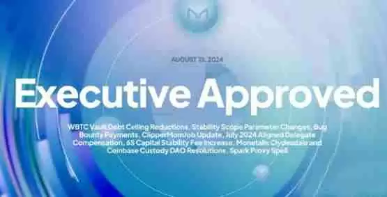 稳定币DAI发行商MakerDAO通过多项决议 舍弃WBTC、稳定费率下调