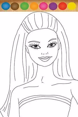 芭比绘画 