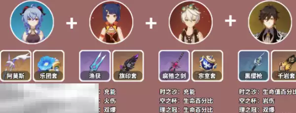 原神甘雨怎么配队 甘雨阵容搭配推荐