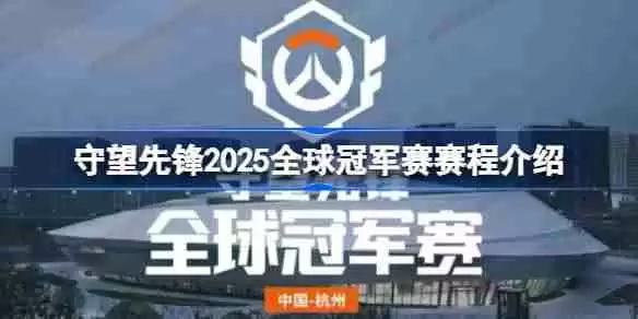 守望先锋2025全球冠军赛怎么安排比赛的-守望先锋2025全球冠军赛赛程介绍