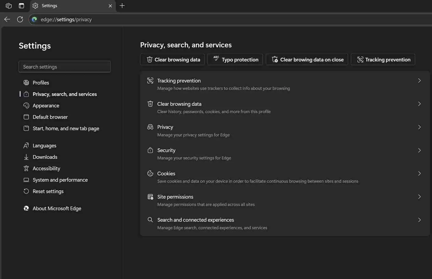 微软 Edge 浏览器精简 “...” 设置菜单