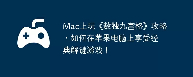 Mac上玩《数独九宫格》攻略，如何在苹果电脑上享受经典解谜游戏！