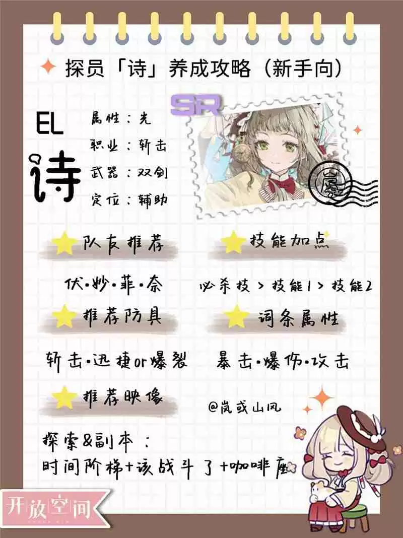 开放空间探员诗培养攻略指南