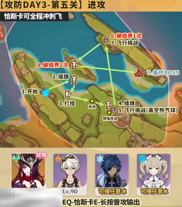 原神荣花竞捷之争第五关怎么做 荣花演武阵容推荐