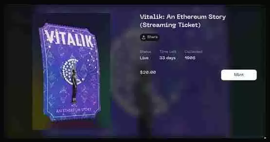 V神纪录片《Vitalik：以太坊的故事》限时30天线上看 NFT铸造教学