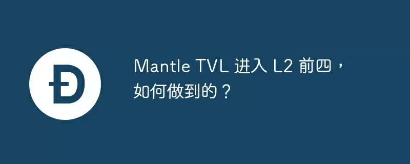 mantle tvl 进入 l2 前四,如何做到的?