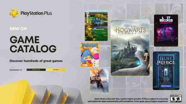 PS+欧美四月游戏名单：《霍格沃茨之遗》、《战地1》等