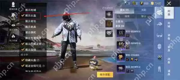 和平精英头盔隐藏方法