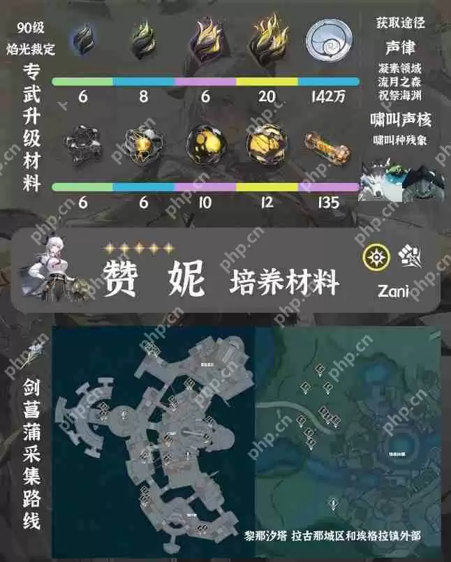 鸣潮赞妮培养材料一览