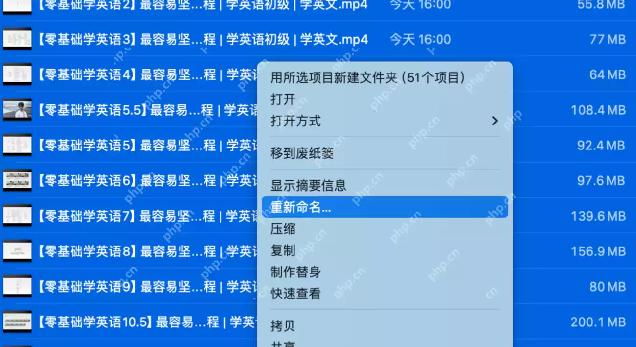 提升办公技巧的 MacOS 文件批量重命名的两种方法