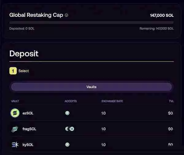 Jito (Re)staking 的登陆页面图像