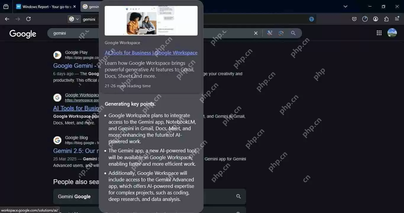 火狐 Firefox 浏览器测试 AI 链接悬停预览，解析网页关键点