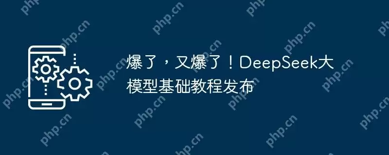 爆了，又爆了！deepseek大模型基础教程发布