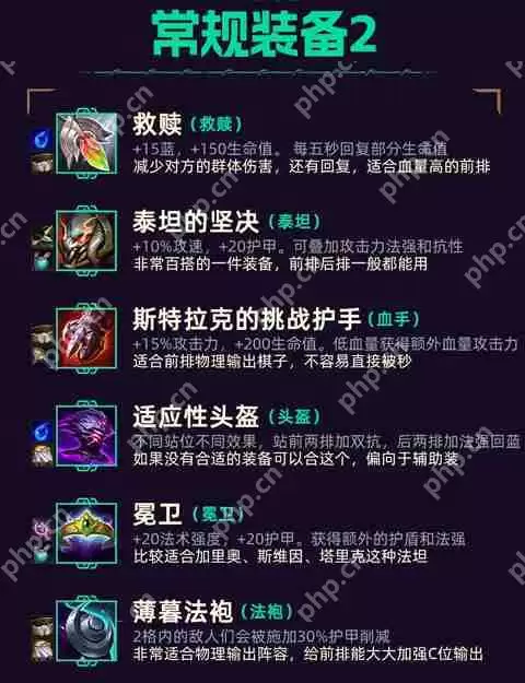 金铲铲之战装备大全介绍