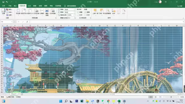 Excel怎么设置背景图片？Excel设置背景图片的方法