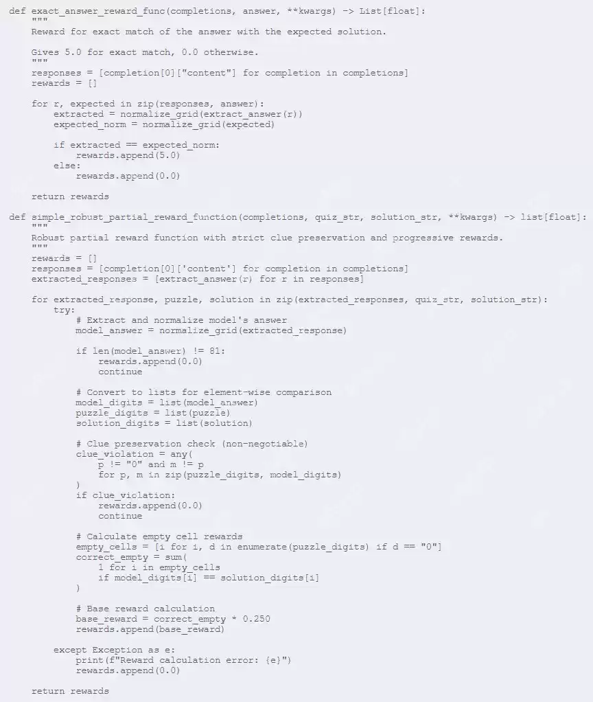 使用DeepSeek的GRPO，7B模型只需强化学习就能拿下数独