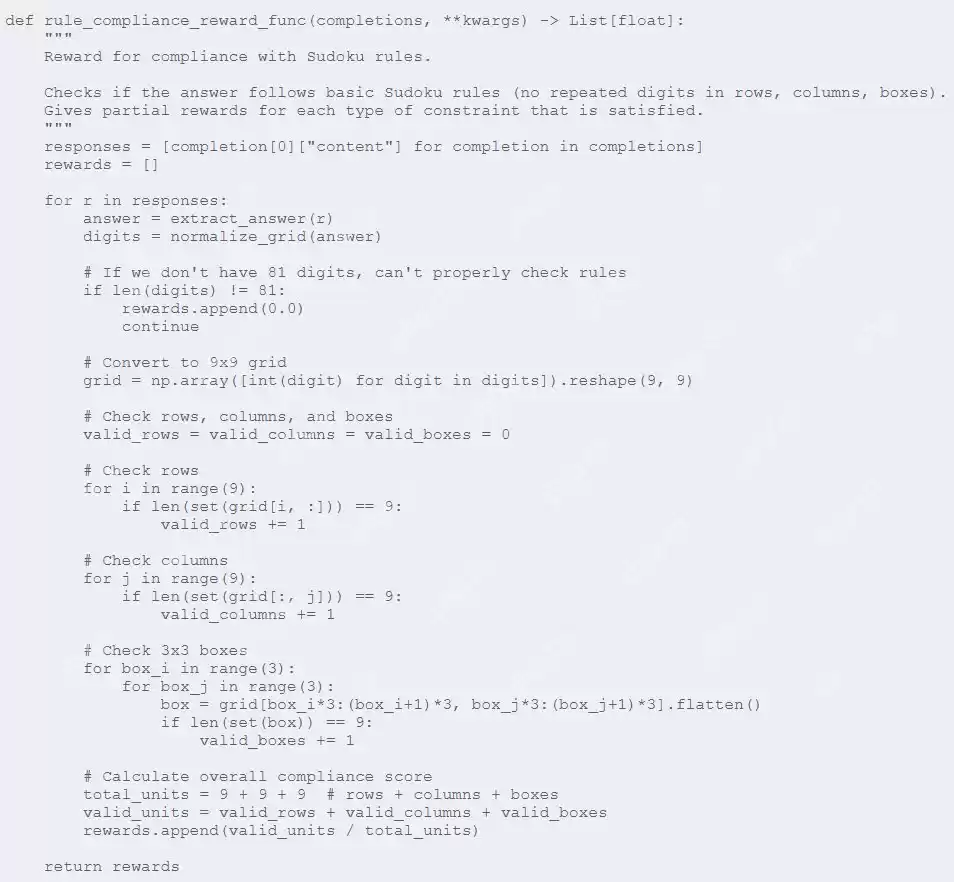 使用DeepSeek的GRPO，7B模型只需强化学习就能拿下数独
